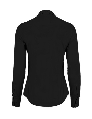 KUS-KK242-Womens Tailored Fit Poplin Shirt Long Sleeve